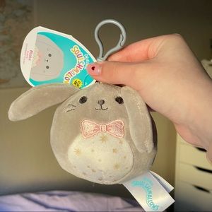 Squishmallows Blake the Bunny 3.5" Stuffed Plush Clip